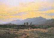 Caspar David Friedrich Klosterruine Eldena und Riesengebirge oil painting artist